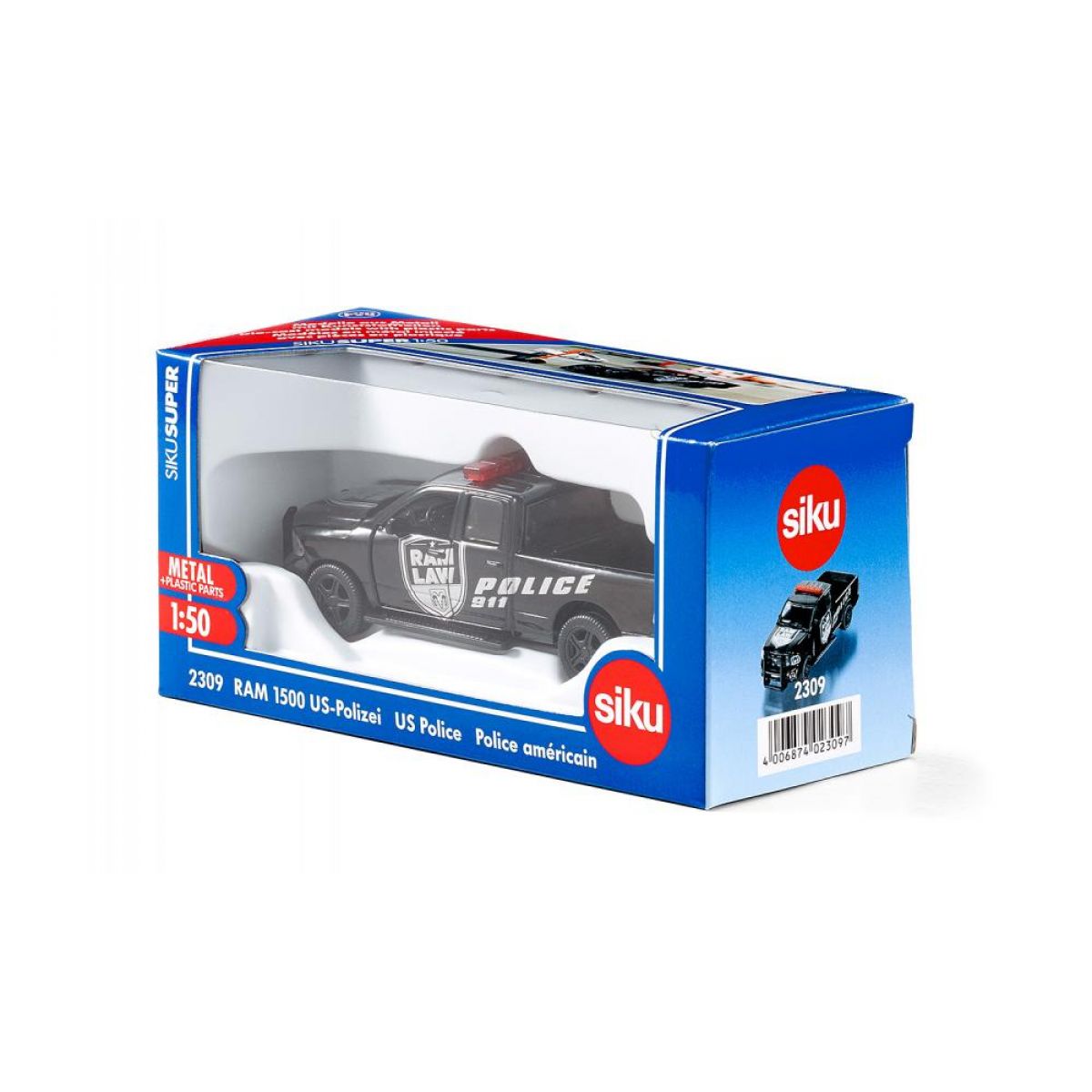 Siku Super 2309 auto US policie Douge RAM 1500 1:50