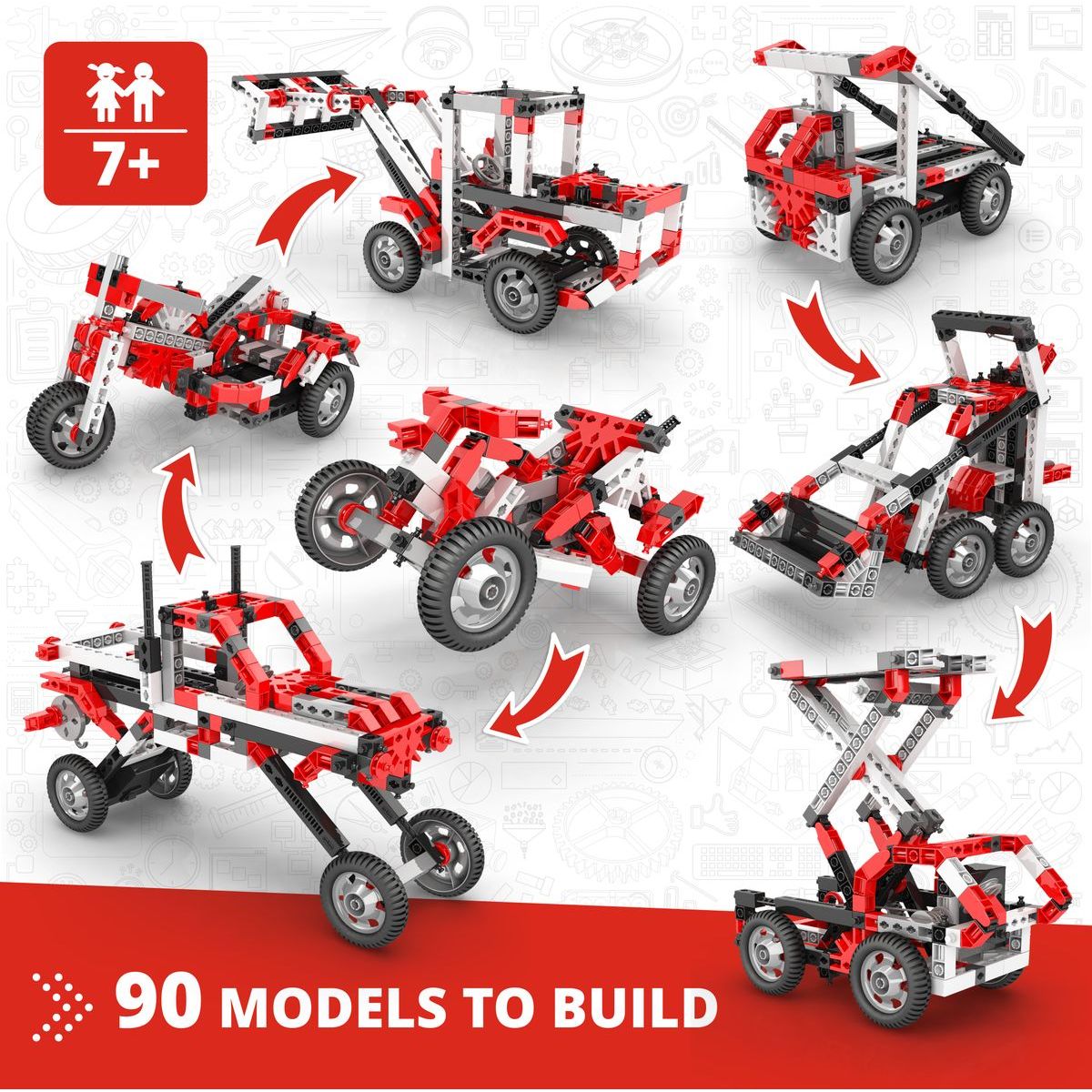 Engino Creative Builder 90 modelů s motorkem
