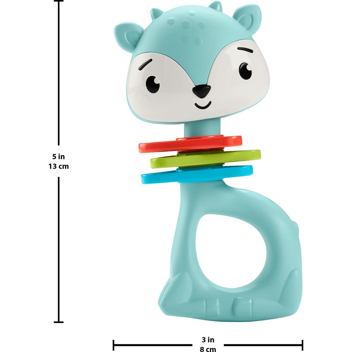Fisher-Price zvířecí chrastítka 13 cm Liška