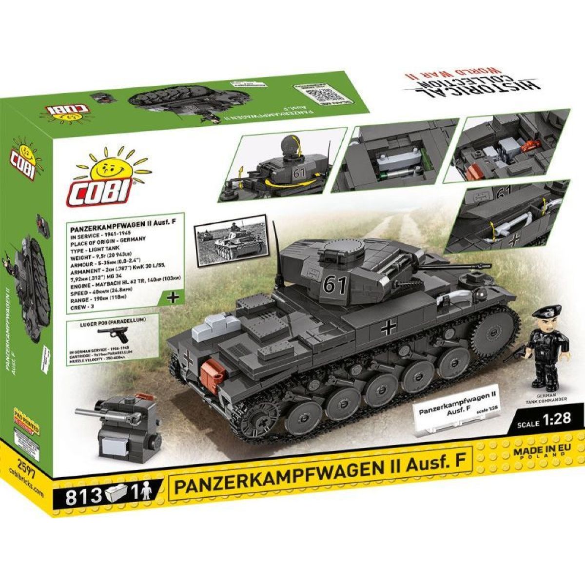 Cobi 2597 Panzerkampfwagen II Ausf. F