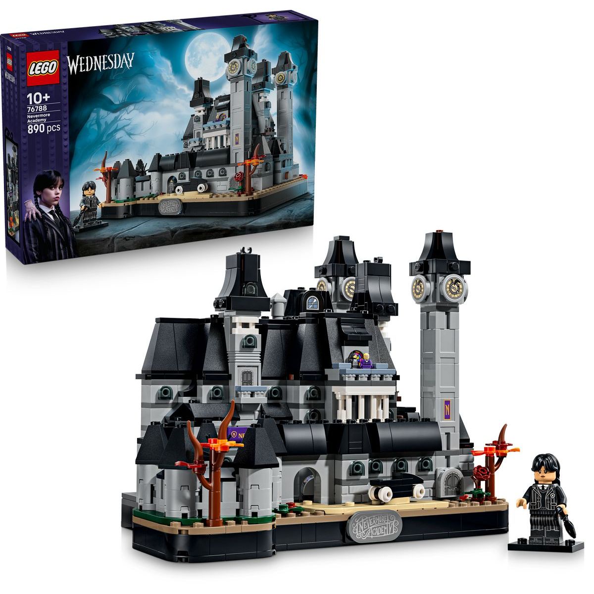 LEGO® Wednesday 76788 Akademie Nevermore - stavebnice s 890 dílky