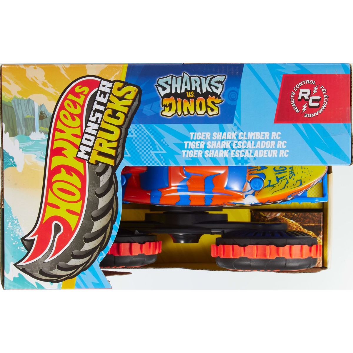 Hot Wheels RC Monster Trucks Lezec Tiger Shark