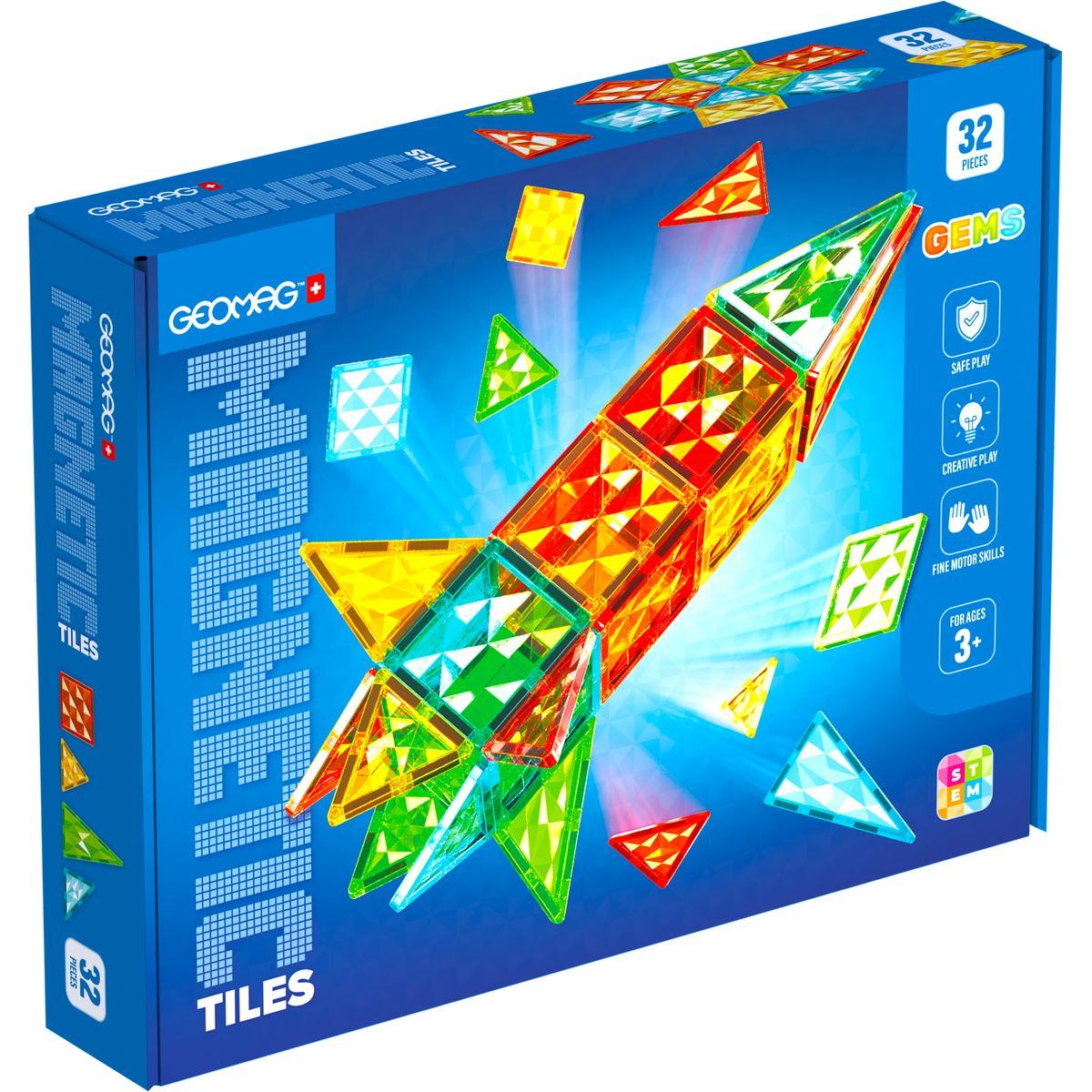 Geomag Magnetic Tiles Raketa 32 dílků