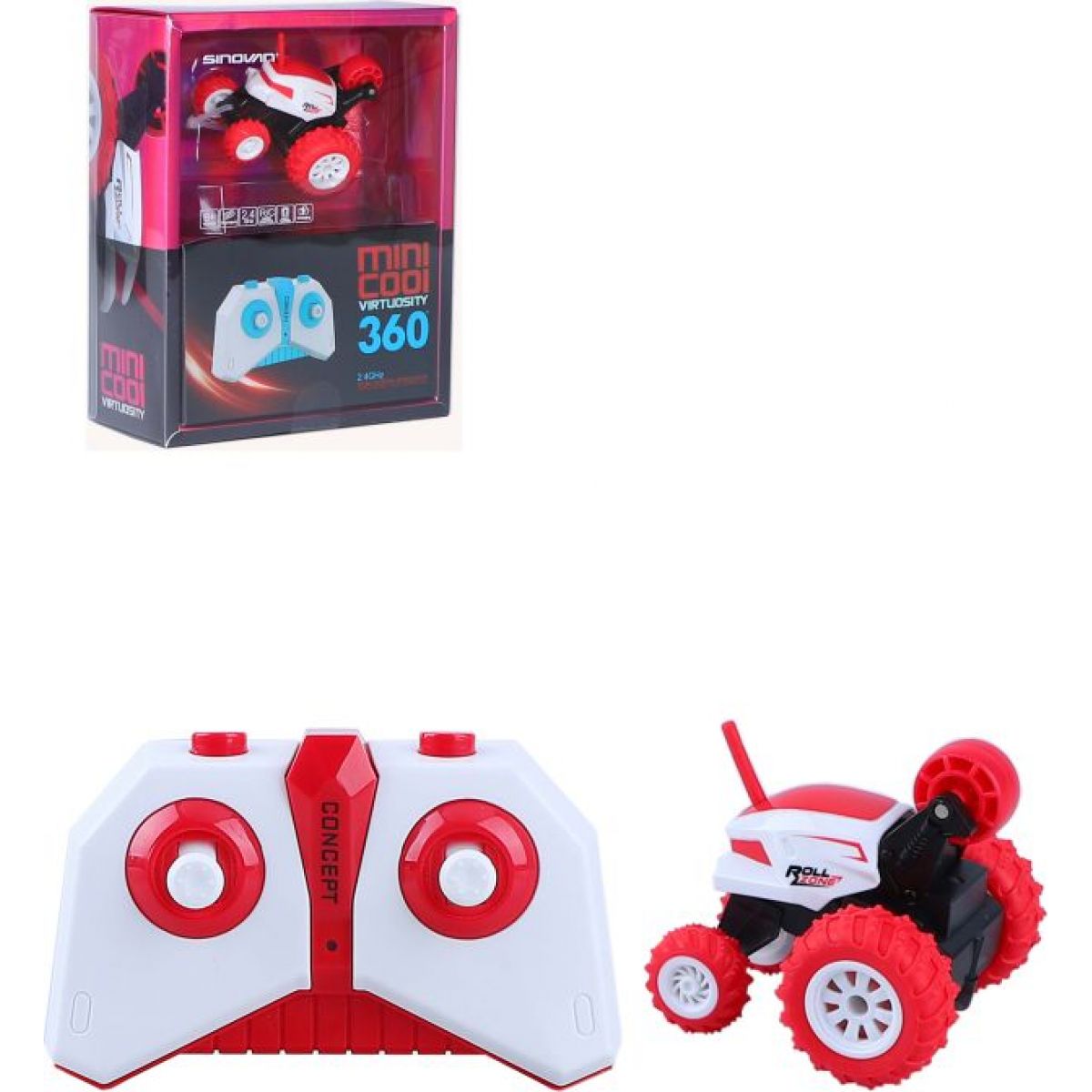 Alltoys Kaskadérské RC auto mini červené (85A)