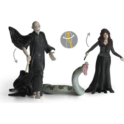 Schleich 42684 Harry Potter Lord Voldemort, Nagini a Bellatrix Lestrangeová