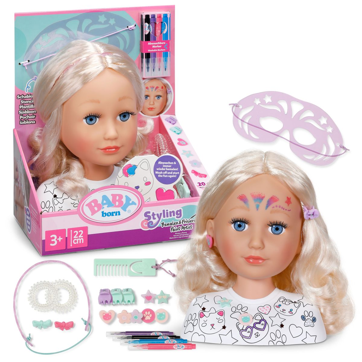 BABY born 840825 Kreativní česací hlava