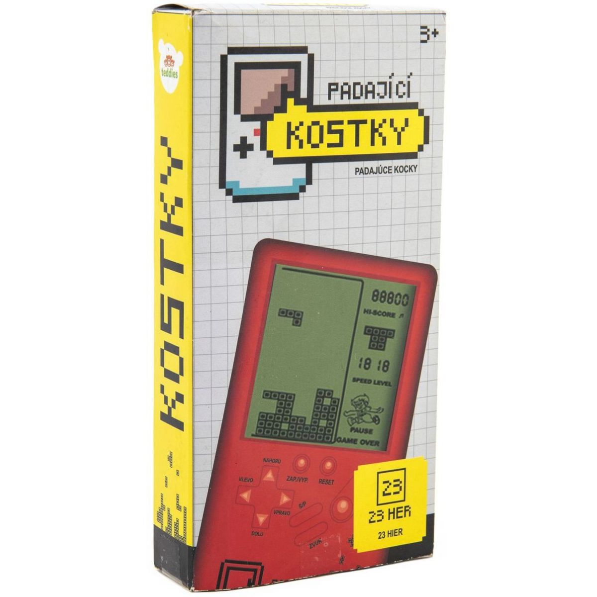 Digitální hra Padající kostky Tetris hlavolam 14 x 7 cm