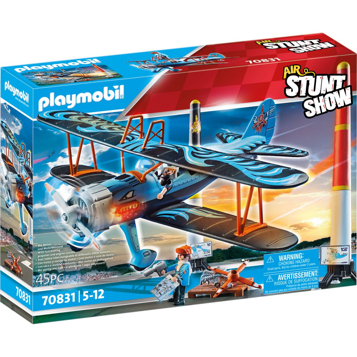PLAYMOBIL® 70831 Air Stuntshow Dvouplošník Fénix