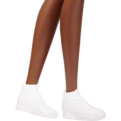 Barbie modelka 30 cm - batikovaný krátký overal