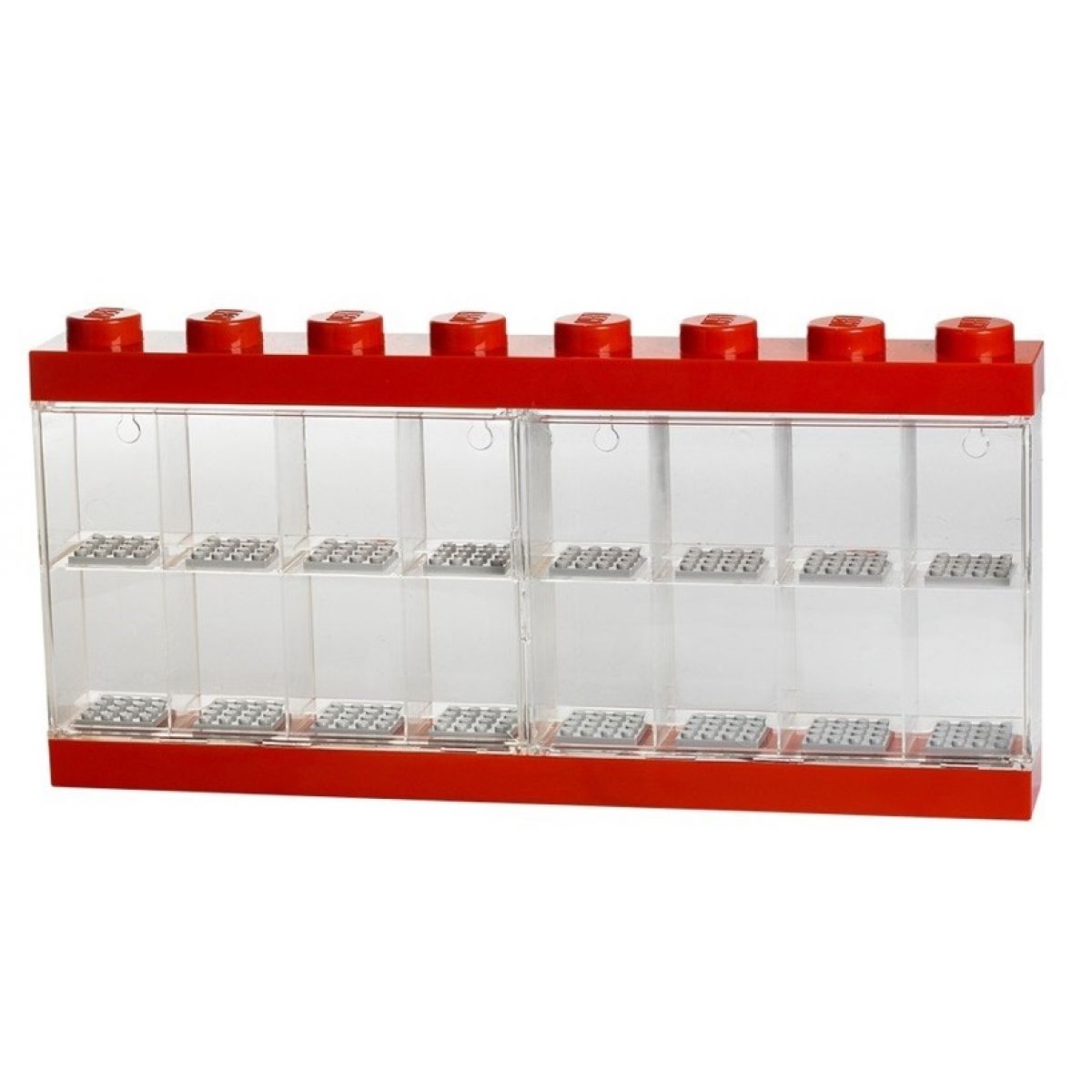 LEGO® Sběratelská skříňka na 16 minifigurek Červená barva