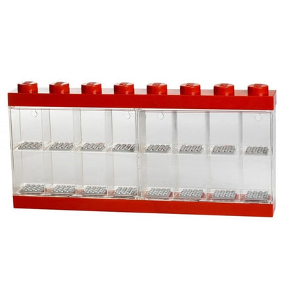 LEGO® Sběratelská skříňka na 16 minifigurek Červená barva