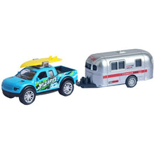 Alltoys Auto s přívěsem modré