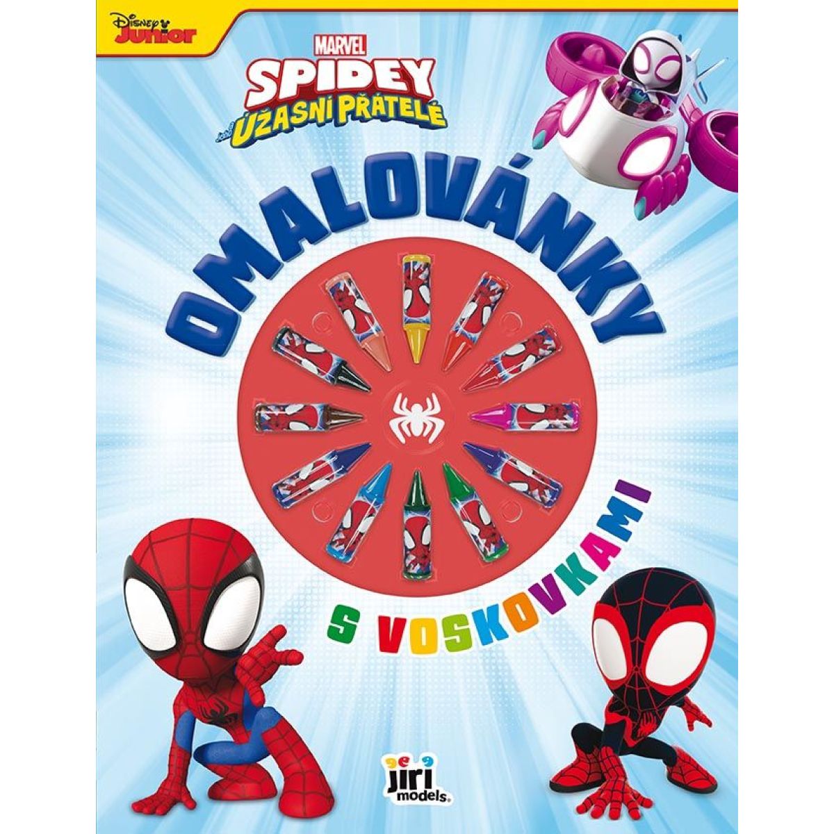 Omalovánky s voskovkami Spidey