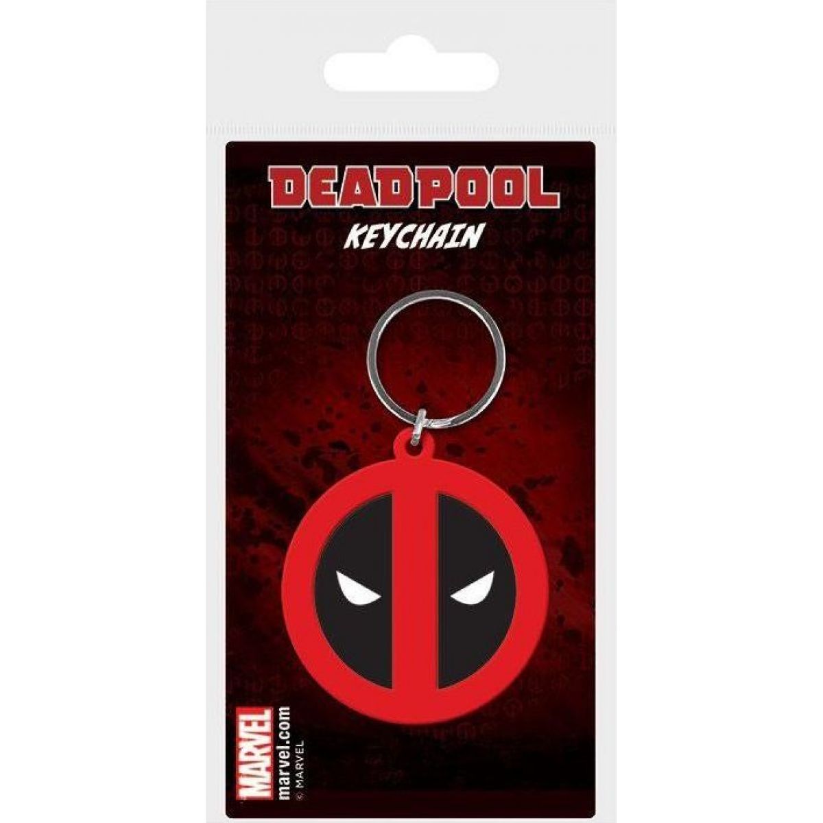 Klíčenka gumová Deadpool logo