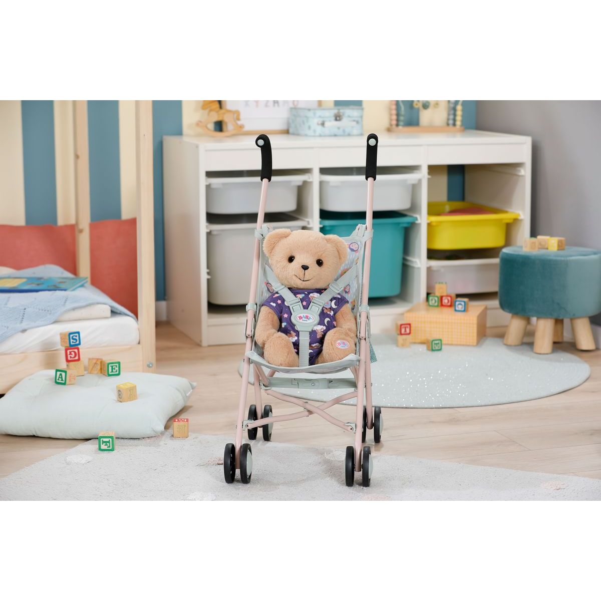 BABY born Kočárek hole se síťkou - džungle