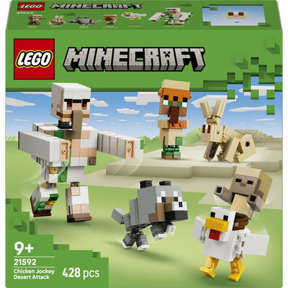LEGO® Minecraft® 21592 Kuřecí žokej a útok v poušti