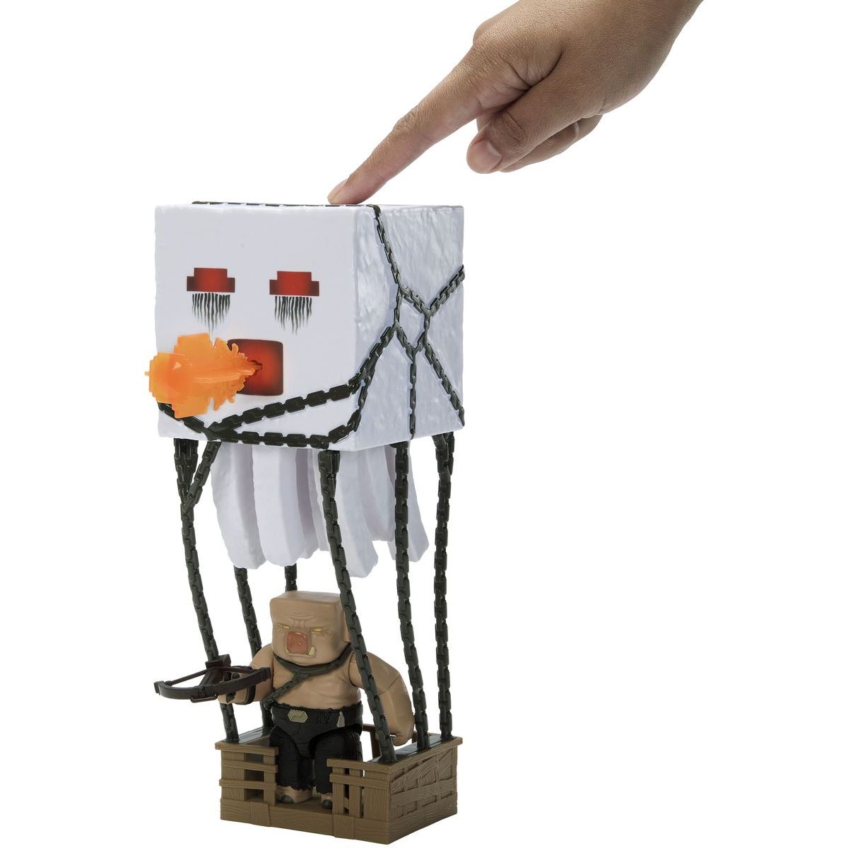 Mattel Minecraft velká figurka Ghast s ohnivou koulí