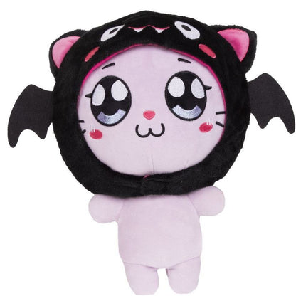TM Toys Hoody Kin Academy Plyšová kočka Lumi s kapucí netopýra 29 cm