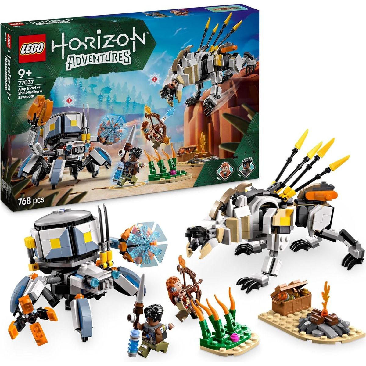 LEGO® Horizon Adventures™ 77037 Aloy a Varl vs. Shell-Walker a Sawtooth