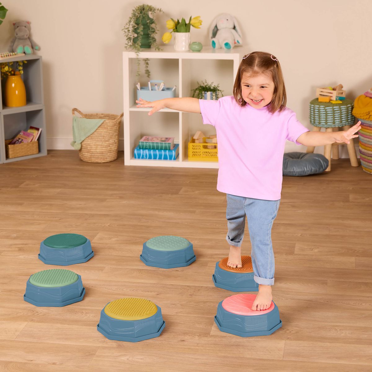 B.Toys Balanční stupínky Balance & Hop 6 ks