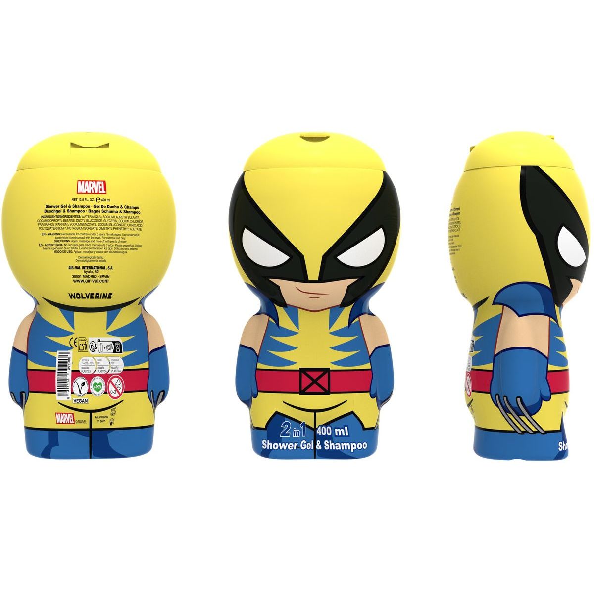 Wolverine sprchový gel a šampon 400 ml 2D