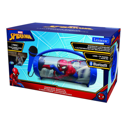 Lexibook Bluetooth reproduktor Spiderman s mikrofonem svítící