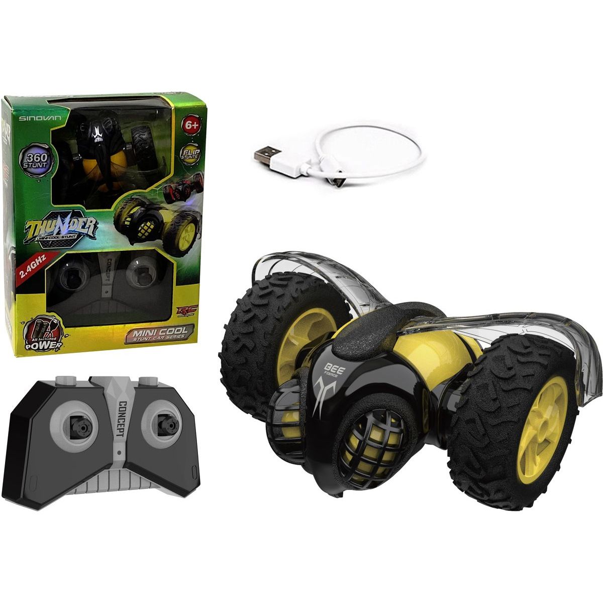 Sparkys RC MINI kaskadérské auto 4CH 2.4G žluté