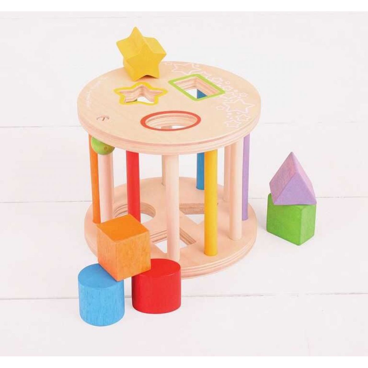 Bigjigs Baby Válec s tvary