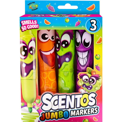 Alltoys Fixy voňavé Scentos Jumbo Funny Face 3ks