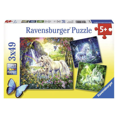 Ravensburger Puzzle Krásní Jednorožci 3 x 49 dílků