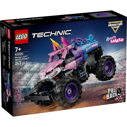 LEGO® 42220 Monster Jam™ Sparkle Smash™ s natahovacím motorem