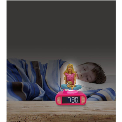 Lexibook Budík s nočním 3D světlem Barbie