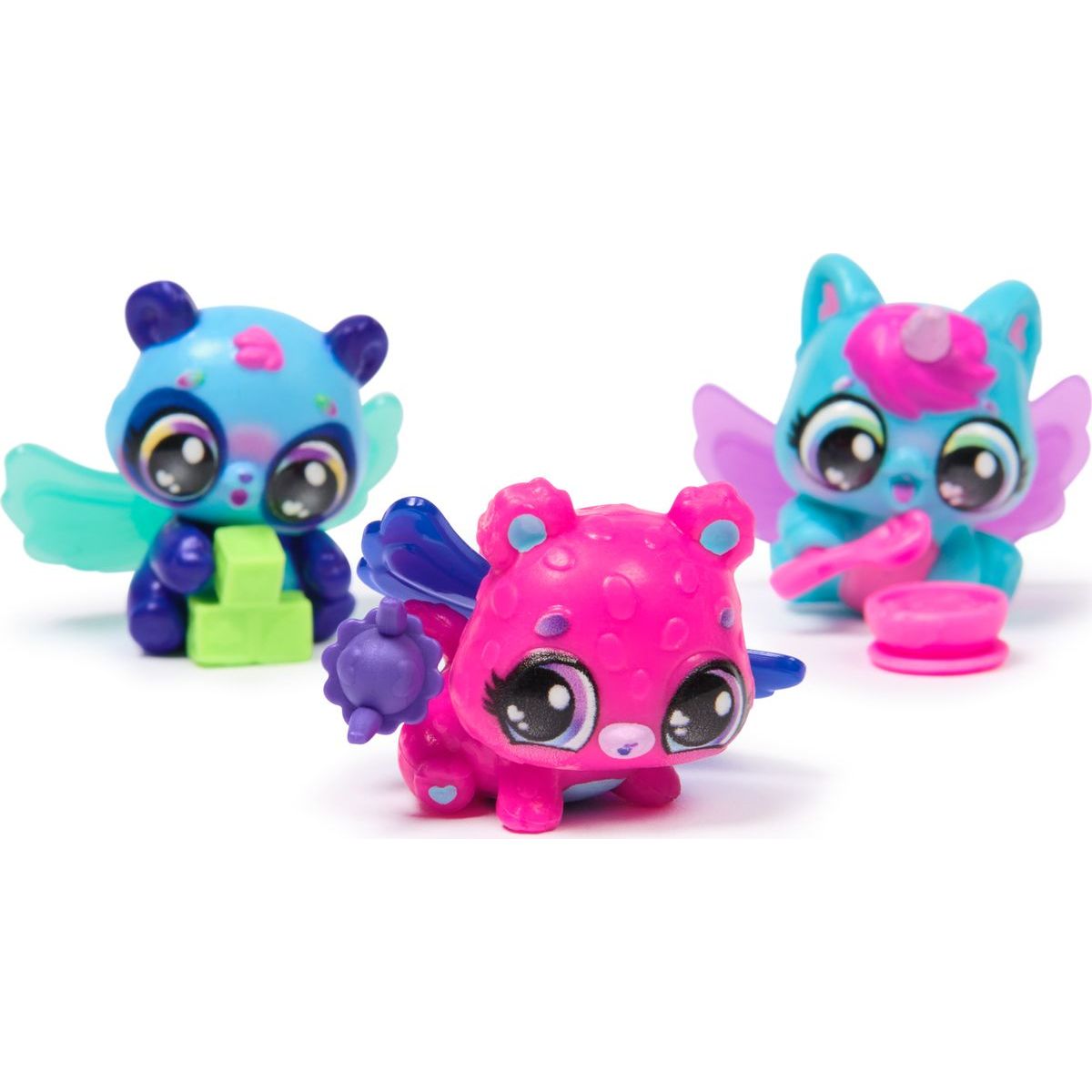 Hatchimals karton zvířátek neónová duha