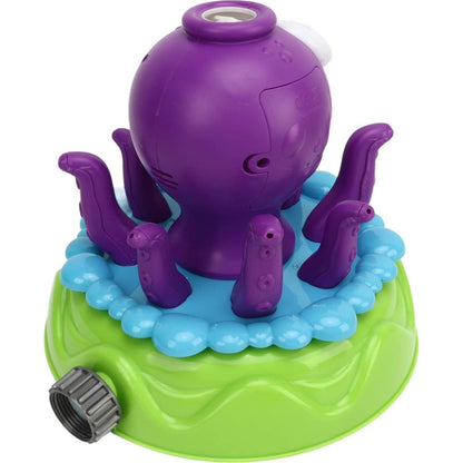 Alltoys Stříkací chobotnice na zahradu s bublifukem 150 ml zelený podstavec