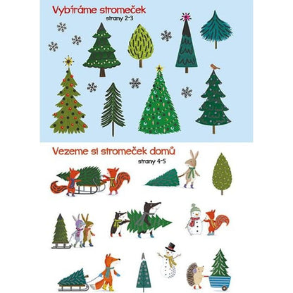 Jiri Models Moje první samolepkování Třpytivé stromky