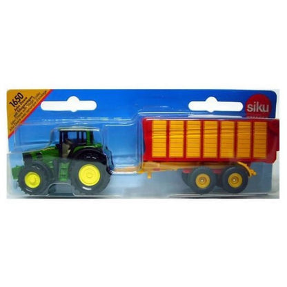 Siku 1650 John Deere 7530 s přívěsem na siláž 1:55 - Poškozený obal