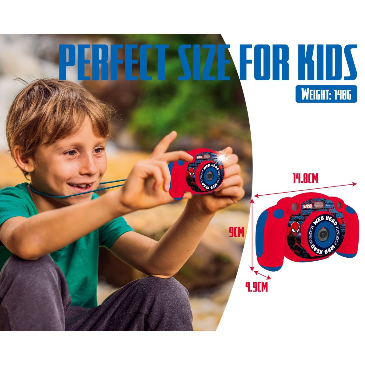 Lexibook HD kamera a fotoaparát s SD kartou Spiderman