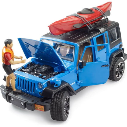 Bruder 02529 Jeep Wrangler RubiconUnlimited s kajakem a figurkou - Poškozený obal
