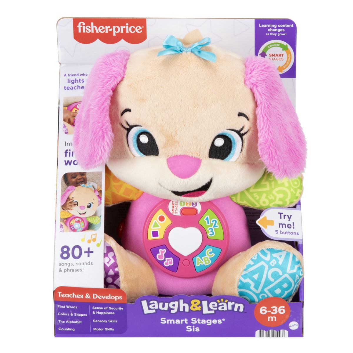 Fisher-Price Smart Stages mluvící pejskova sestřička CZ,SK,ENG,HU,PL