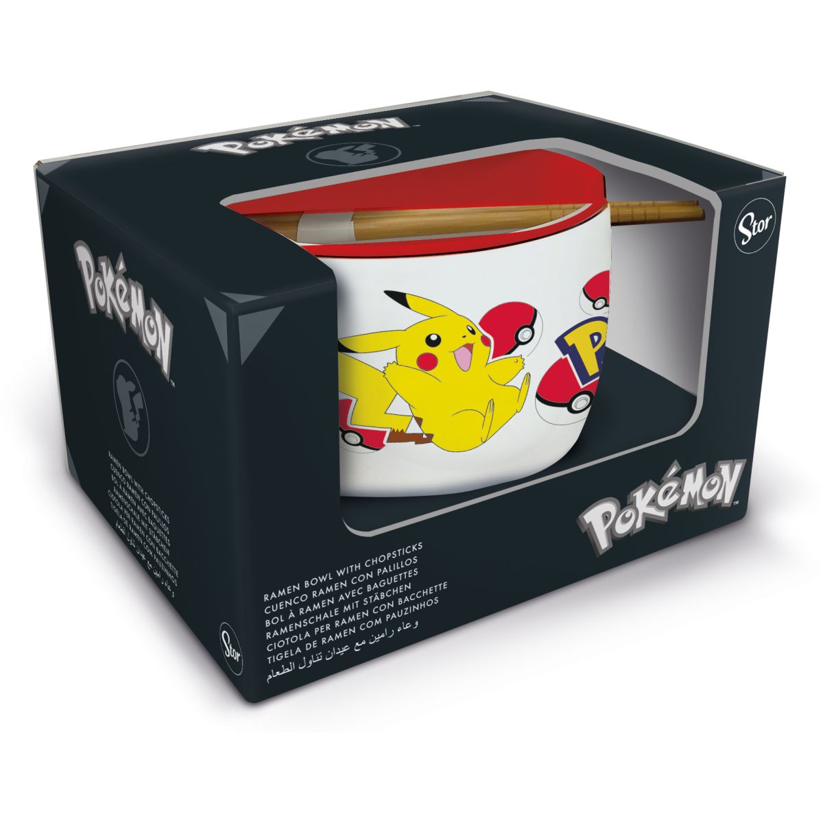 STOR Pokémon ramen miska a hůlky, dárkový set