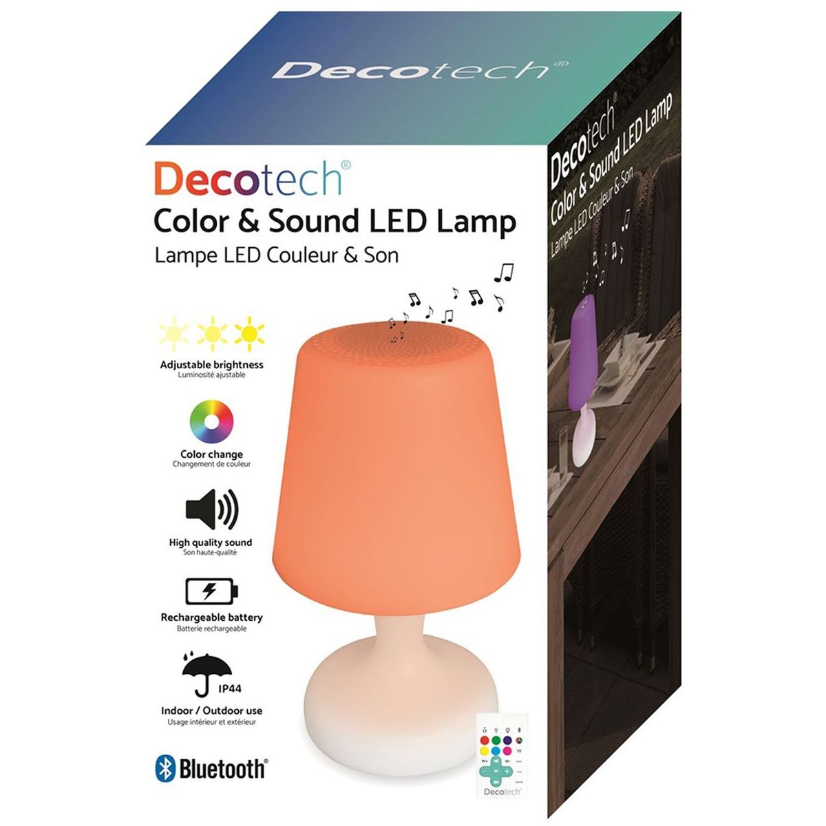 Lexibook Voděodolný reproduktor ve tvaru stolní lampy s LED