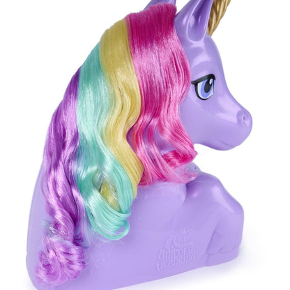 Unicorn academy česací hlava rozložitelná na hrací set