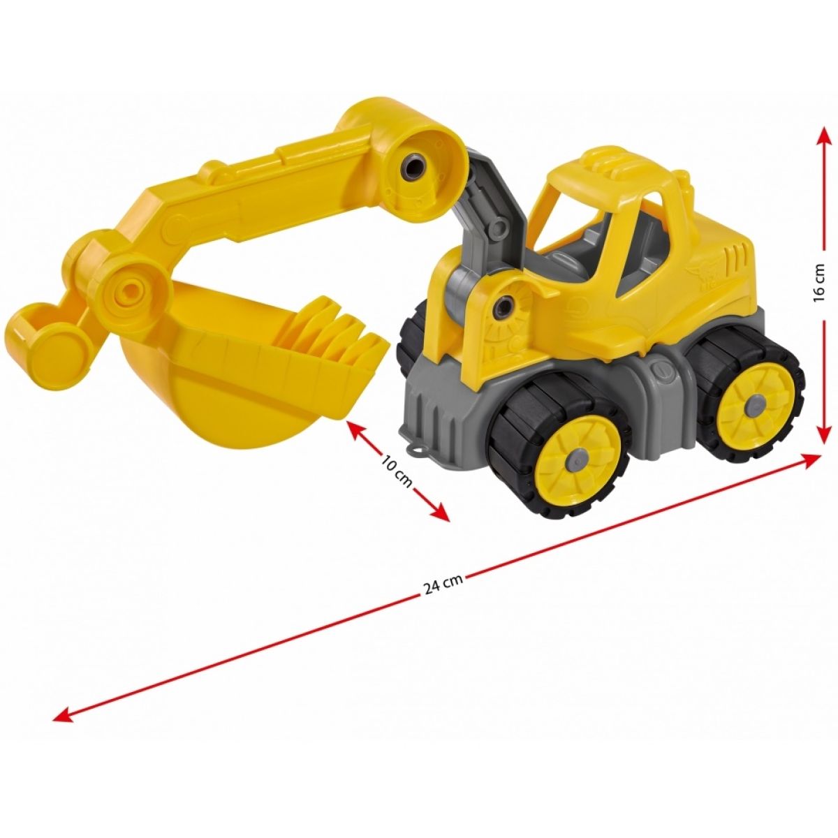 Big Power Worker Mini Bagr 23 cm - Poškozený obal