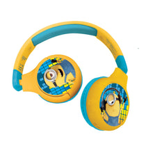 Lexibook 2v1 bluetooth skládací sluchátka Mimoni s limitem hlasitosti