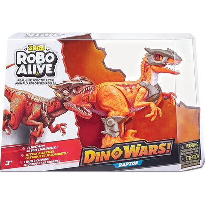 Robo Alive Dino Wars Raptor Orange