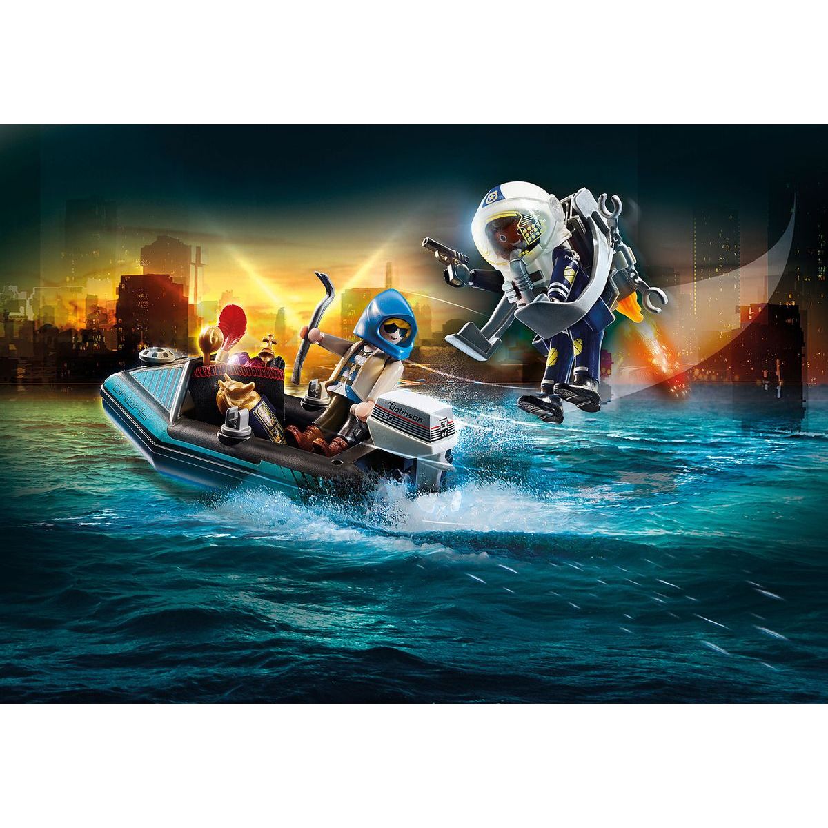 PLAYMOBIL® 70782 Policejní Jetpack Zatčení zloděje umění