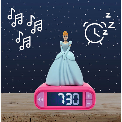 Lexibook Budík Disney princezny se svítící figurkou