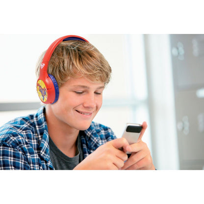 Lexibook 2v1 bluetooth skládací sluchátka Superman s limitem hlasitosti