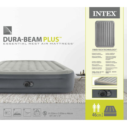 Intex 64126ND Nafukovací postel 152 x 203 x 46 cm - Queen
