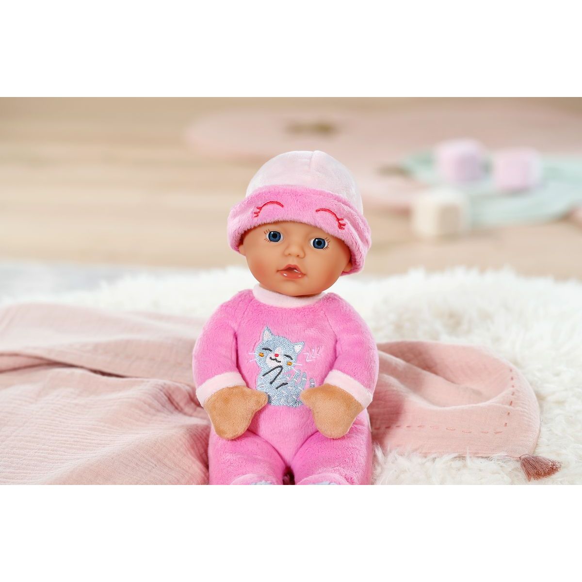 BABY born for babies Spinkáček tmavě růžový, s chrastítkem uvnitř 30 cm